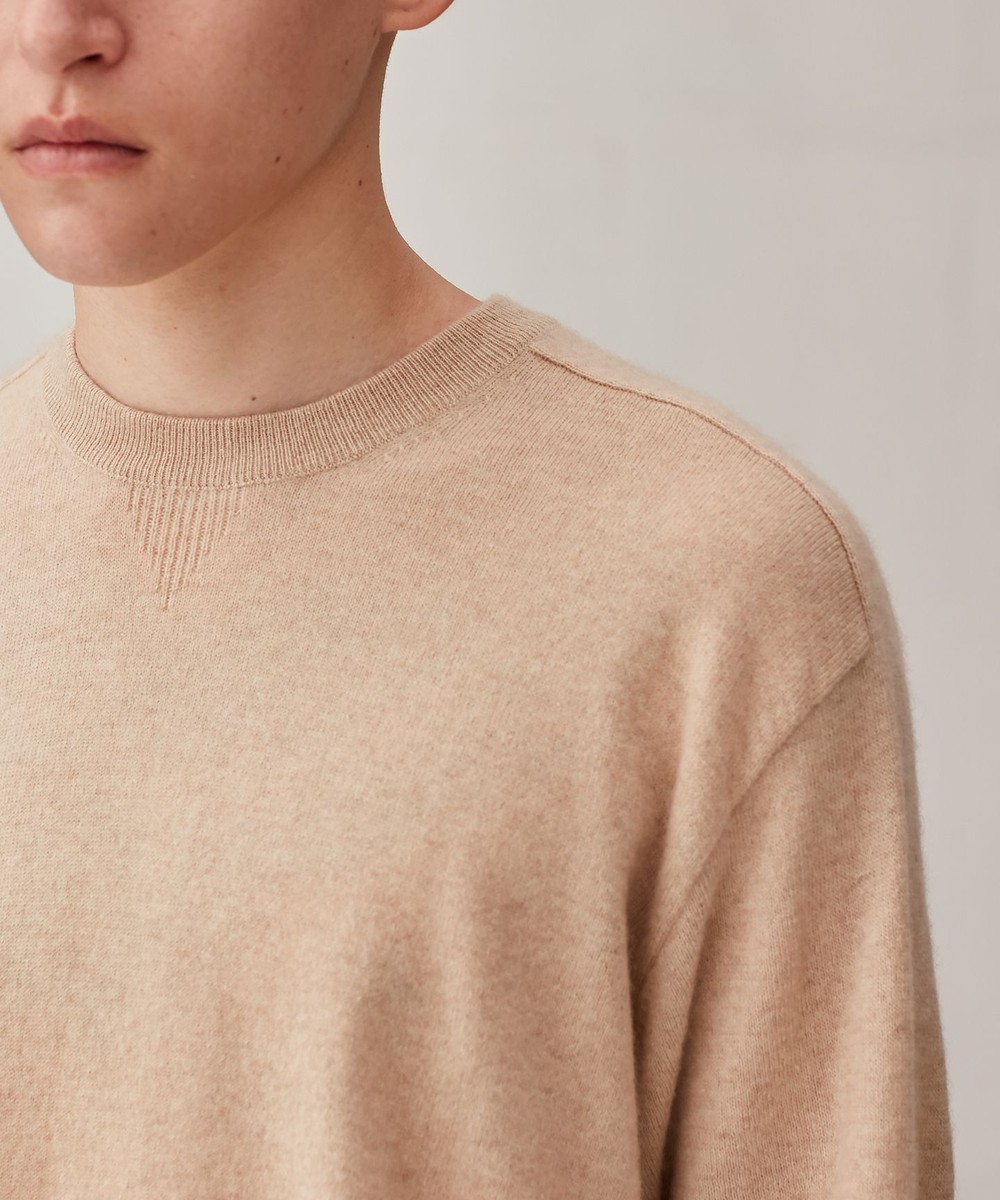 【オンワード】 ONWARD Design Diversity>トップス 【MENS・カシミヤ100%・洗える】レギュラーフィット・クルーネックニット スカーレット XL メンズ 【送料無料】