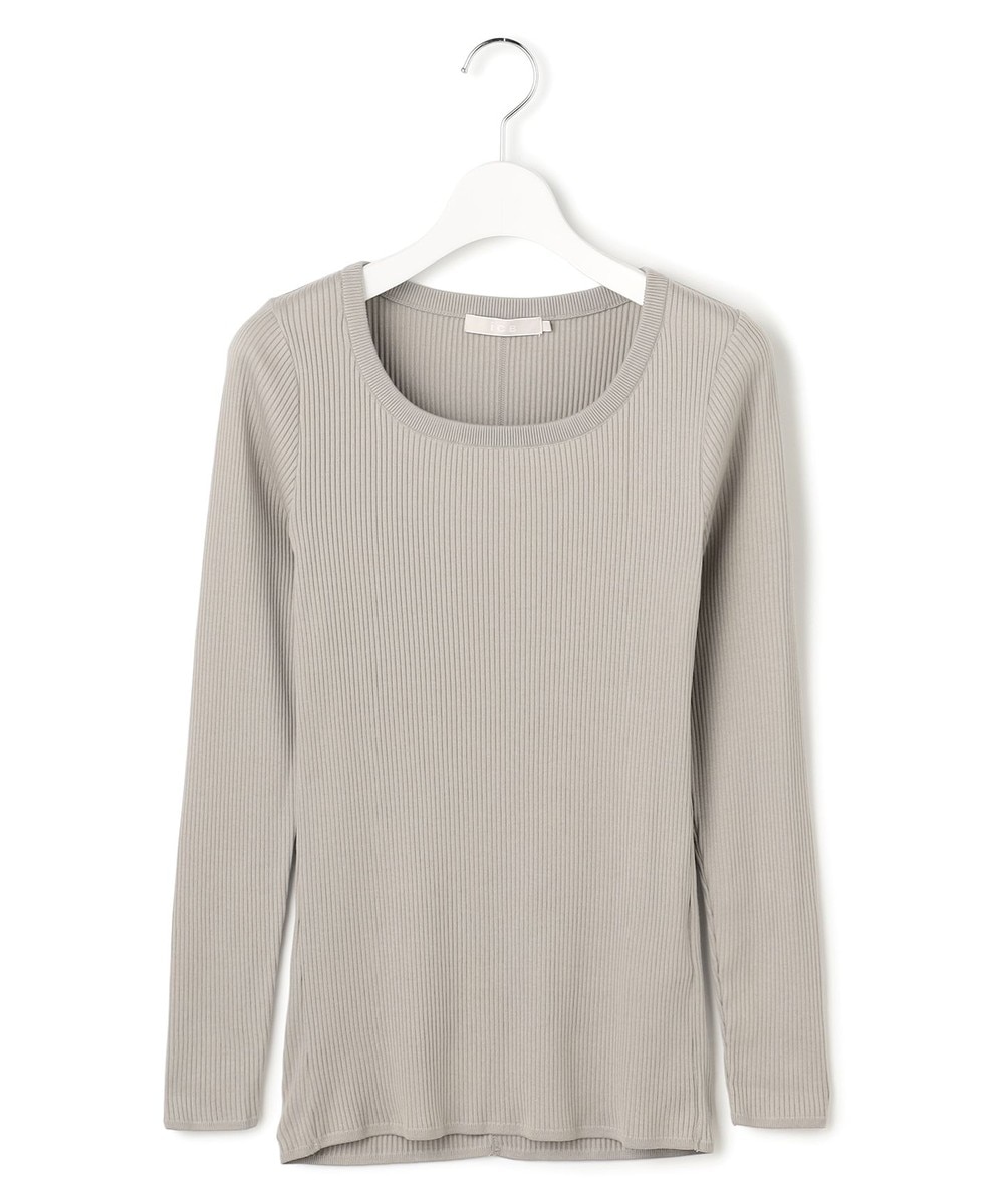 【オンワード】 ICB>トップス 【洗える】 4×2リブ プルオーバー ライトグレー M レディース 【オンワード】 ICB>トップス 【洗える】 4×2リブ プルオーバー ライトグレー M レディース