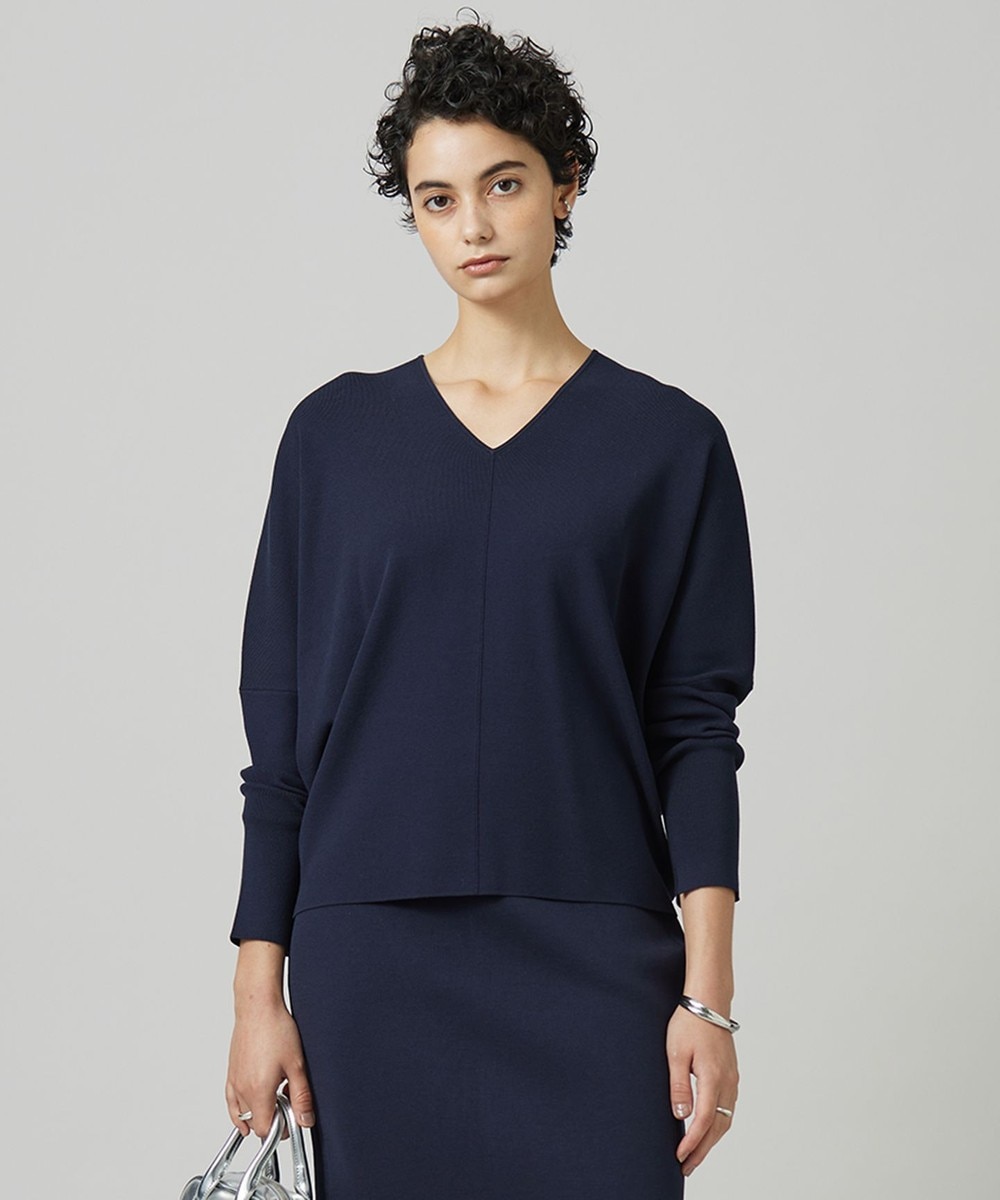 【オンワード】 ICB>トップス 【洗える】 クロスコンビ Vネックプルオーバー ネイビー S レディース 【オンワード】 ICB>トップス 【洗える】 クロスコンビ Vネックプルオーバー ネイビー S レディース