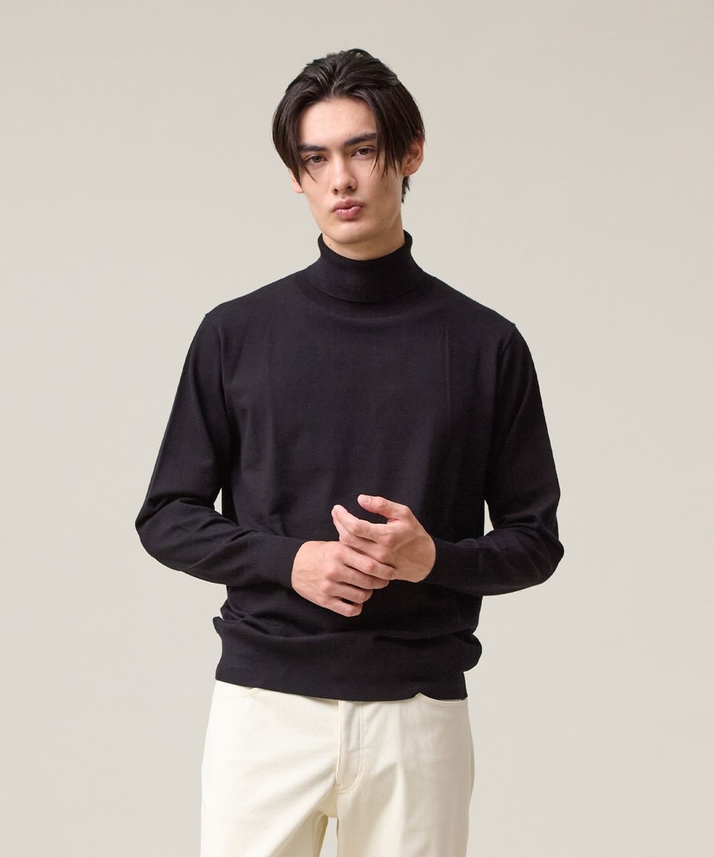 【オンワード】 J.PRESS MEN>トップス 品よく暖かで首元からスマートに【ストレッチ / イージーケア】【FLEX YARN】タートルネック ニット ブラック XL メンズ 【オンワード】 J.PRESS MEN>トップス 品よく暖かで首元からスマートに【ストレッチ / イージーケア】【FLEX YARN】タートルネック ニット ブラック XL メンズ