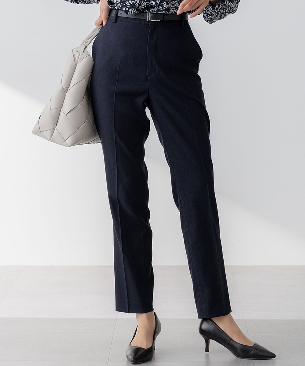 【オンワード】 23区>パンツ 【セットアップ対応/防シワ性/洗える】アイアスマットストレッチ テーパード パンツ ネイビー 36 レディース 【オンワード】 23区>パンツ 【セットアップ対応/防シワ性/洗える】アイアスマットストレッチ テーパード パンツ ネイビー 36 レディース