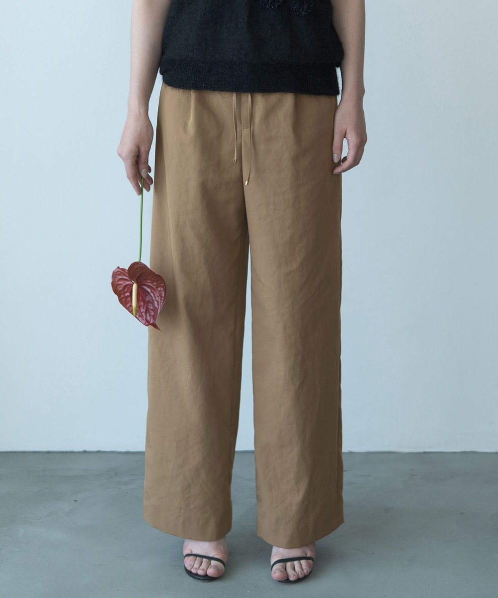 【オンワード】 自由区>パンツ 【カトリエムブーケ】Pantalon large ワイドストレートパンツ キャメル 32 レディース 【オンワード】 自由区>パンツ 【カトリエムブーケ】Pantalon large ワイドストレートパンツ キャメル 32 レディース