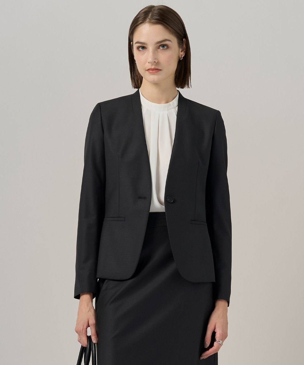 【オンワード】 ICB L(大きいサイズ)>ジャケット/アウター 【新色追加・セットアップ対応】Bahariye ノーカラージャケット ブラック 44 レディース 【オンワード】 ICB L(大きいサイズ)>ジャケット/アウター 【新色追加・セットアップ対応】Bahariye ノーカラージャケット ブラック 44 レディース