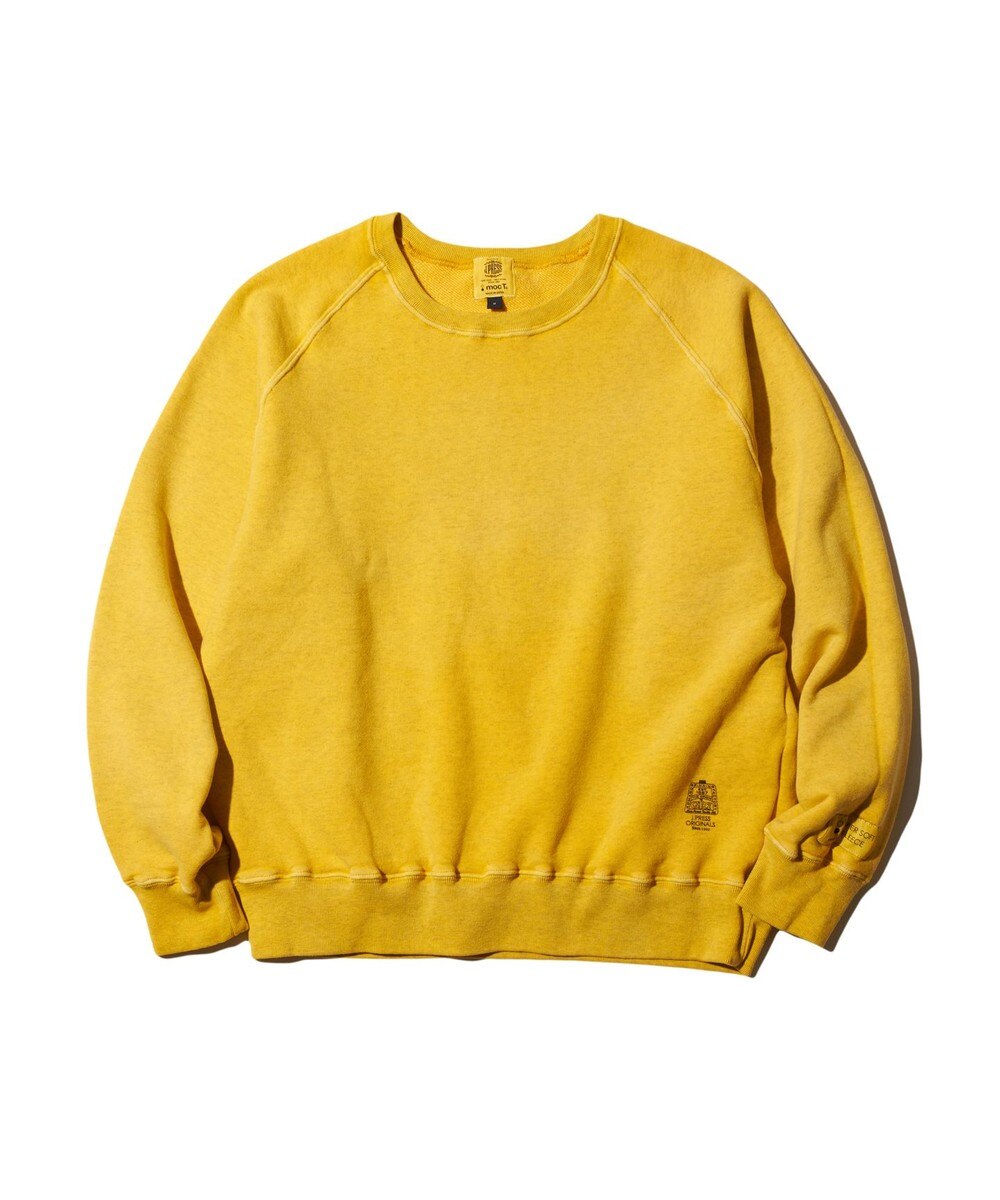 【オンワード】 J.PRESS MEN>トップス 【J.PRESS ORIGINALS】SUPER SOFT FLEECE RAGLAN SWEATSHIRT / MOC-T イエロー L メンズ