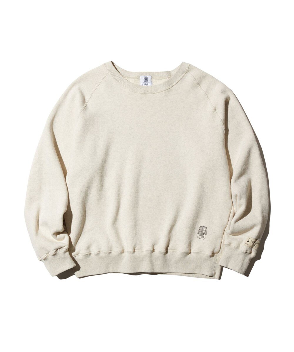 【オンワード】 J.PRESS MEN>トップス 【J.PRESS ORIGINALS】SUPER SOFT FLEECE RAGLAN SWEATSHIRT / MOC-T ライトグレー M メンズ