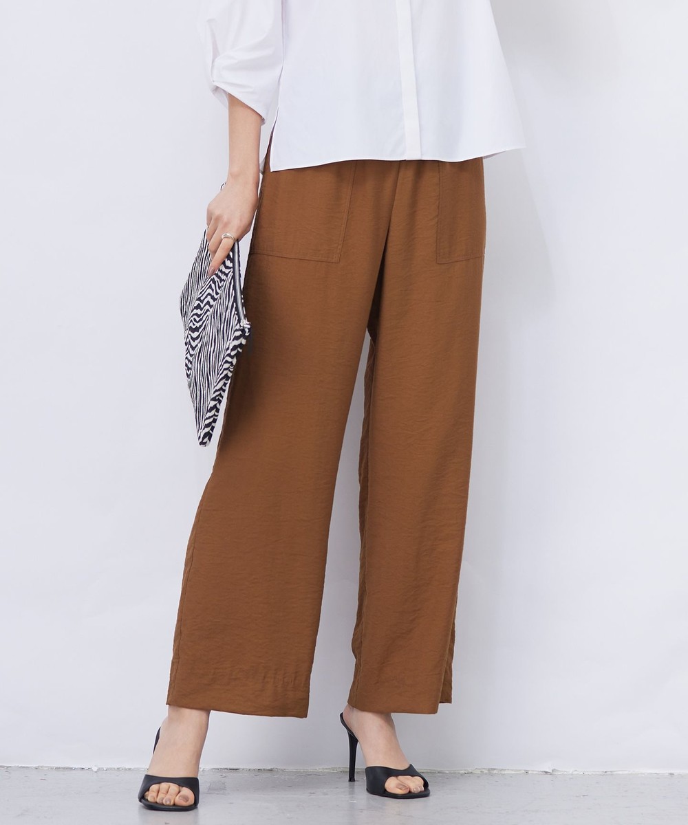 【オンワード】 ICB L(大きいサイズ)>パンツ 【洗える】VIS/NYタンブラーツイル ワイドパンツ キャメル 42 レディース 【オンワード】 ICB L(大きいサイズ)>パンツ 【洗える】VIS/NYタンブラーツイル ワイドパンツ キャメル 42 レディース