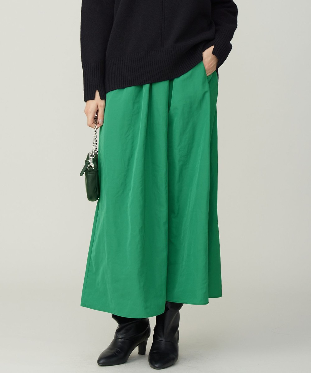 【オンワード】 ICB>スカート 【先行予約】エステルメモリータフタ キャザースカート グリーン 2 レディース 【オンワード】 ICB>スカート 【先行予約】エステルメモリータフタ キャザースカート グリーン 2 レディース