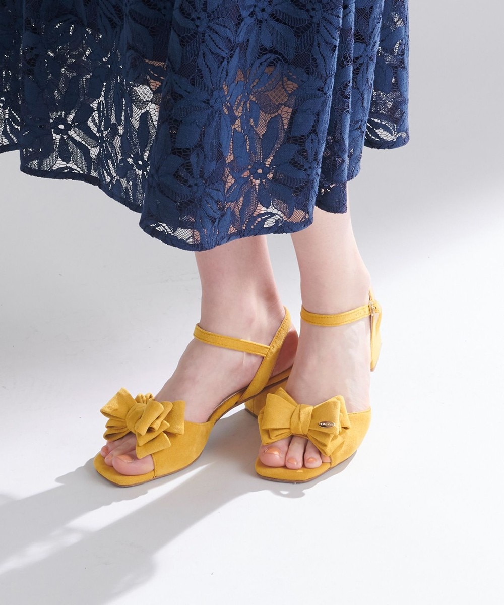 【オンワード】 TOCCA>シューズ PRESENT RIBBON SANDALS サンダル ブラック 36 レディース 【送料無料】