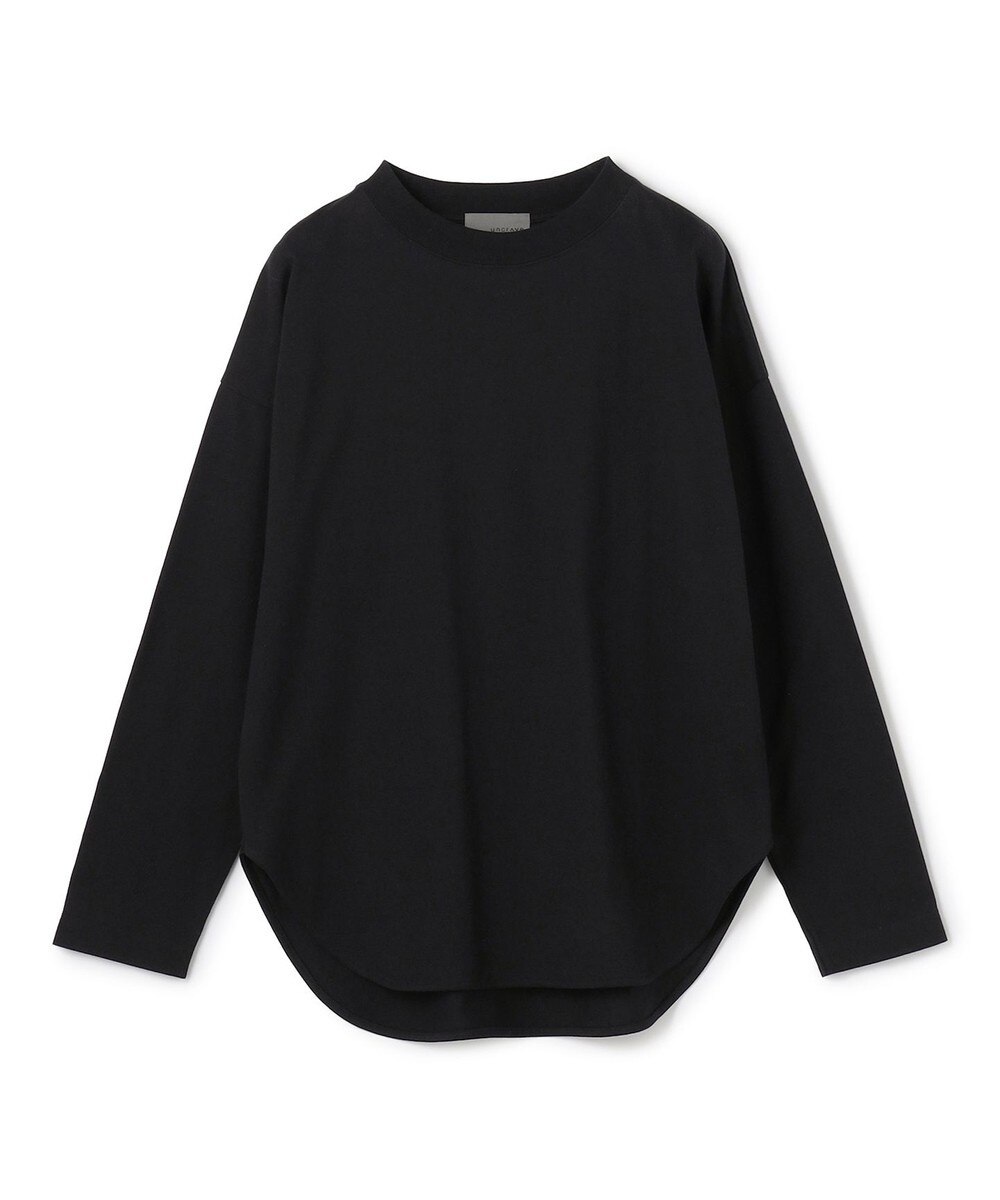 【オンワード】 uncrave>トップス 【洗濯機洗い可】プレーンジャージー ロンT ブラック F レディース