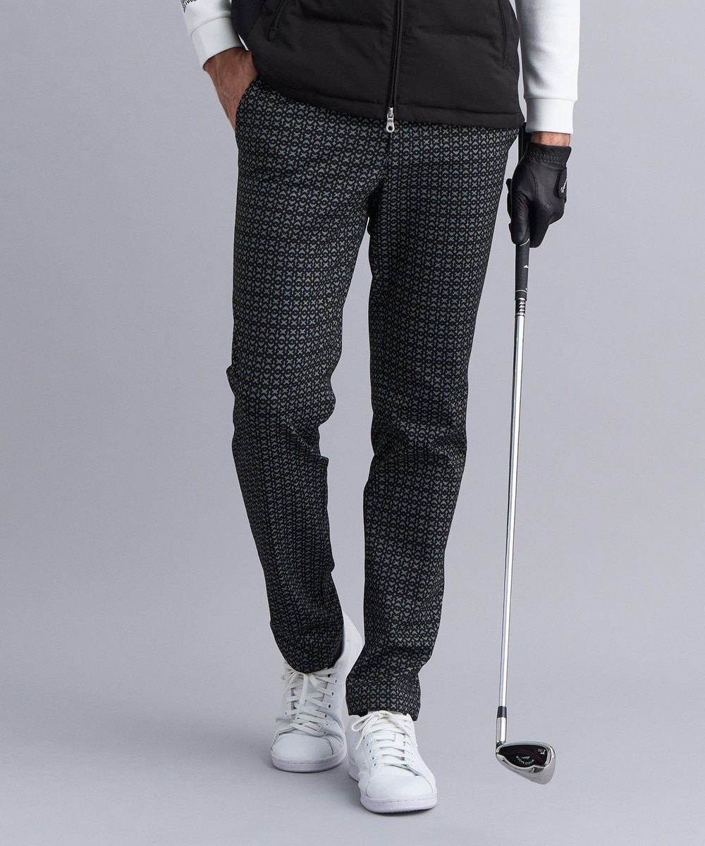 【オンワード】 23区GOLF>パンツ 【MEN】裏起毛ジャージーパンツ ストレッチ モノグラム 上品スタイル ブラック M メンズ 【オンワード】 23区GOLF>パンツ 【MEN】裏起毛ジャージーパンツ ストレッチ モノグラム 上品スタイル ブラック M メンズ