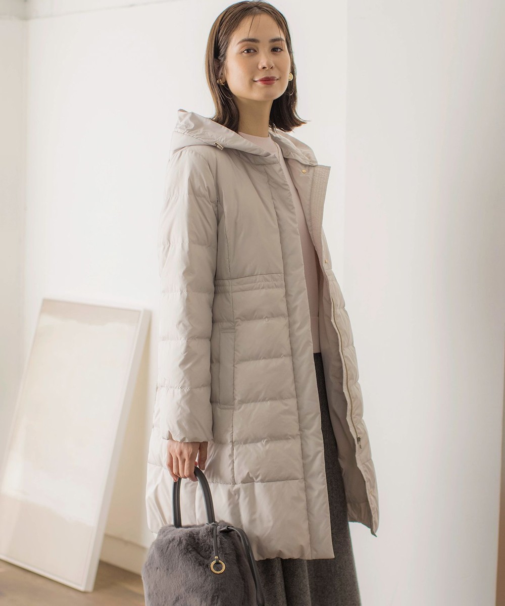 【オンワード】 組曲>ジャケット/アウター ライトタフタロングダウンコート アイスグレー 2 レディース 【オンワード】 組曲>ジャケット/アウター ライトタフタロングダウンコート アイスグレー 2 レディース