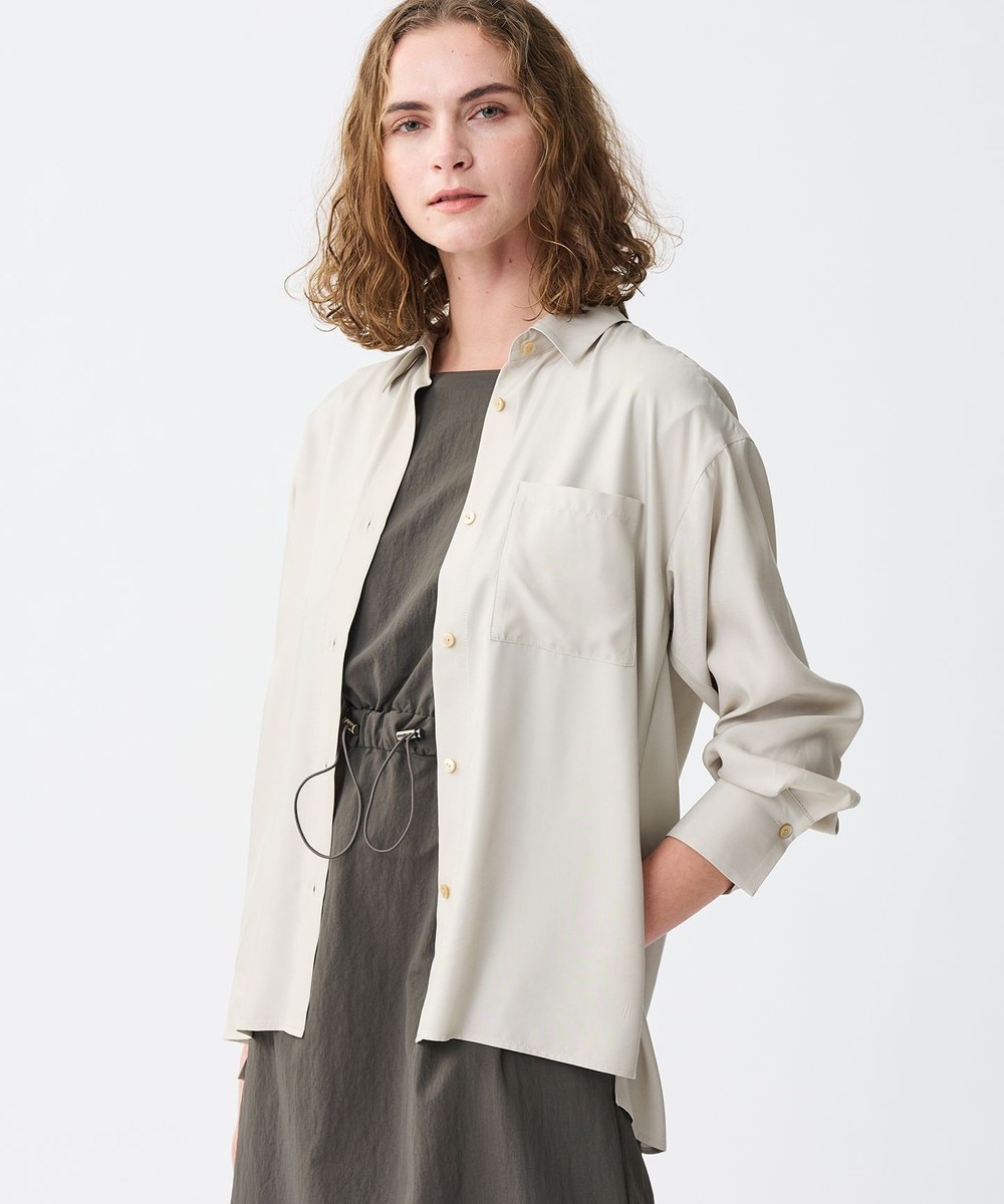 【オンワード】 uncrave>トップス 【手洗い可】フィブリルシャンブレー ミドルシャツ ライトベージュ 2 レディース 【オンワード】 uncrave>トップス 【手洗い可】フィブリルシャンブレー ミドルシャツ ライトベージュ 2 レディース