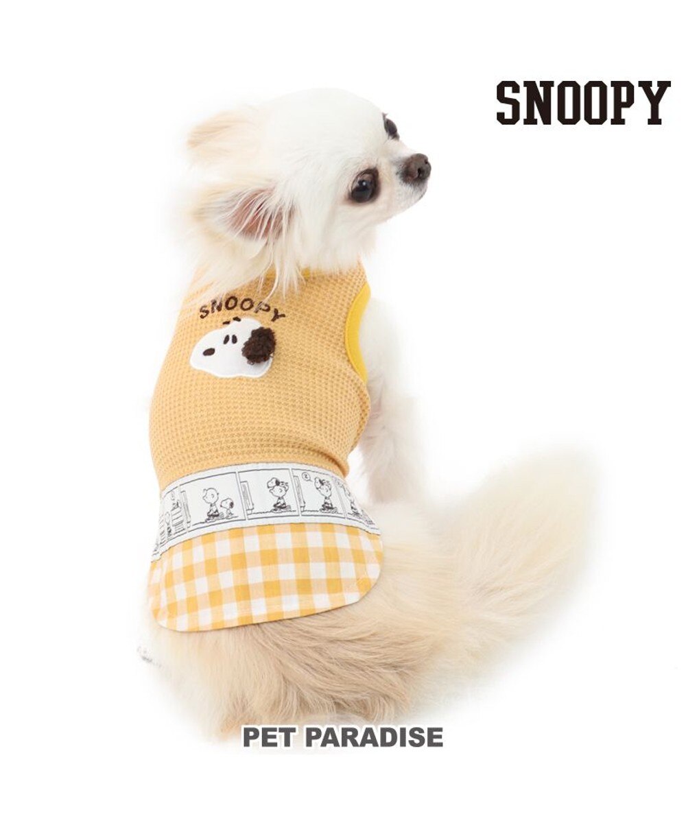 PET PARADISE>ペットグッズ 犬 服 スヌーピー タンクトップ 【小型犬】 イエロー 黄 Ｓ