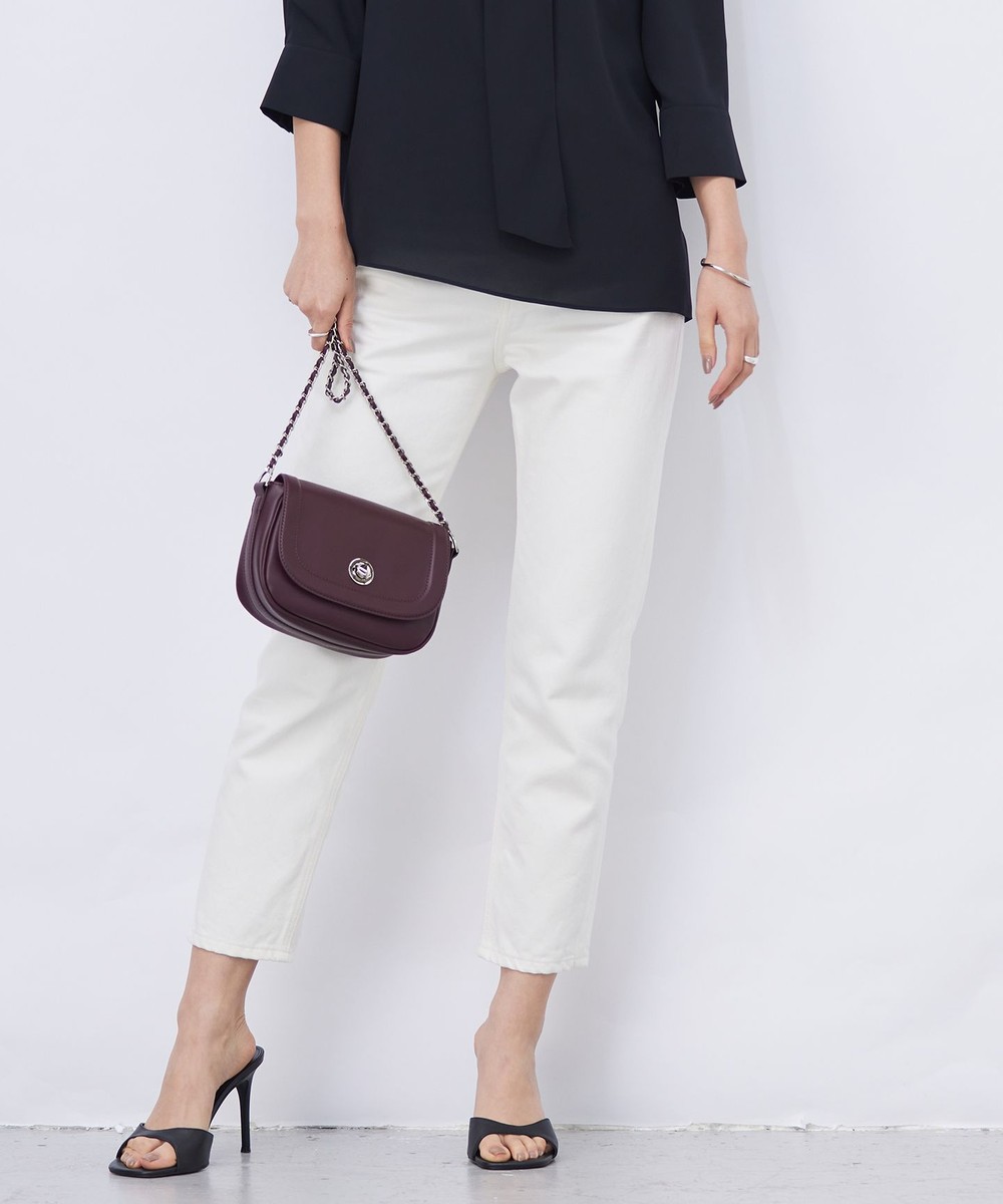 【オンワード】 ICB L(大きいサイズ)>パンツ 【洗える】 ウォーターリサイクルテーパードデニム オフホワイト 30 レディース 【オンワード】 ICB L(大きいサイズ)>パンツ 【洗える】 ウォーターリサイクルテーパードデニム オフホワイト 30 レディース