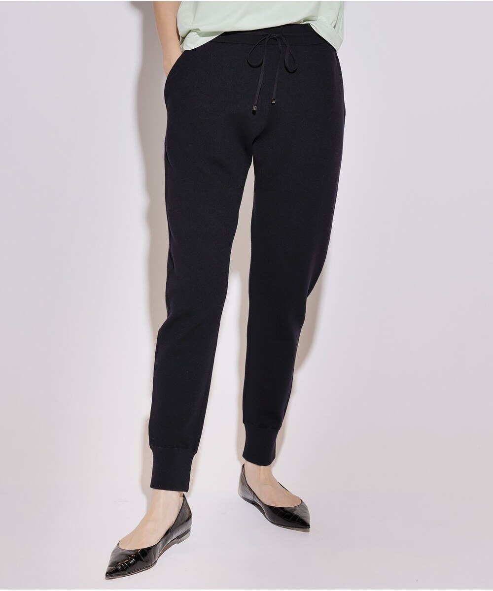 【オンワード】 23区 S>パンツ 【中村アンさん着用/STORY掲載】ヴィスコースストレッチ ジョグパンツ(番号2G27) ネイビー 32 レディース 【送料無料】