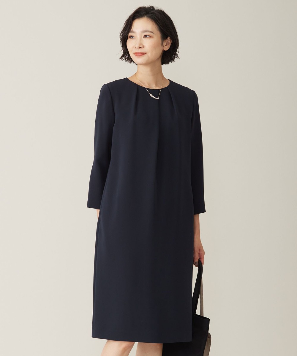 【オンワード】 J.PRESS LADIES>ワンピース 【WEB限定カラーあり・洗える】セラテリーダブルクロス ワンピース ネイビー 9 レディース 【オンワード】 J.PRESS LADIES>ワンピース 【WEB限定カラーあり・洗える】セラテリーダブルクロス ワンピース ネイビー 9 レディース
