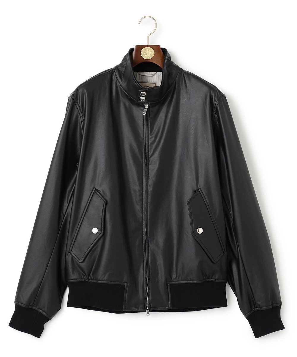 【オンワード】 J.PRESS MEN>ジャケット/アウター 【プロテインレザー】ゴルフジャケット ブラック M メンズ 【オンワード】 J.PRESS MEN>ジャケット/アウター 【プロテインレザー】ゴルフジャケット ブラック M メンズ