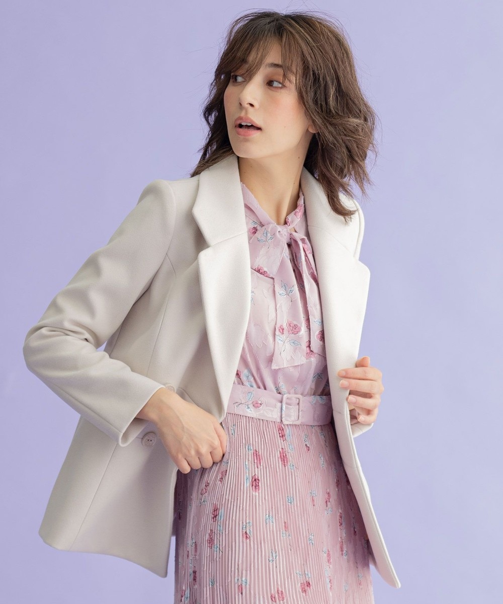 【オンワード】 TOCCA>ジャケット/アウター 【TOCCA LAVENDER】MELTON JARSEY P COAT コート ライトグリーン 0 レディース 【送料無料】