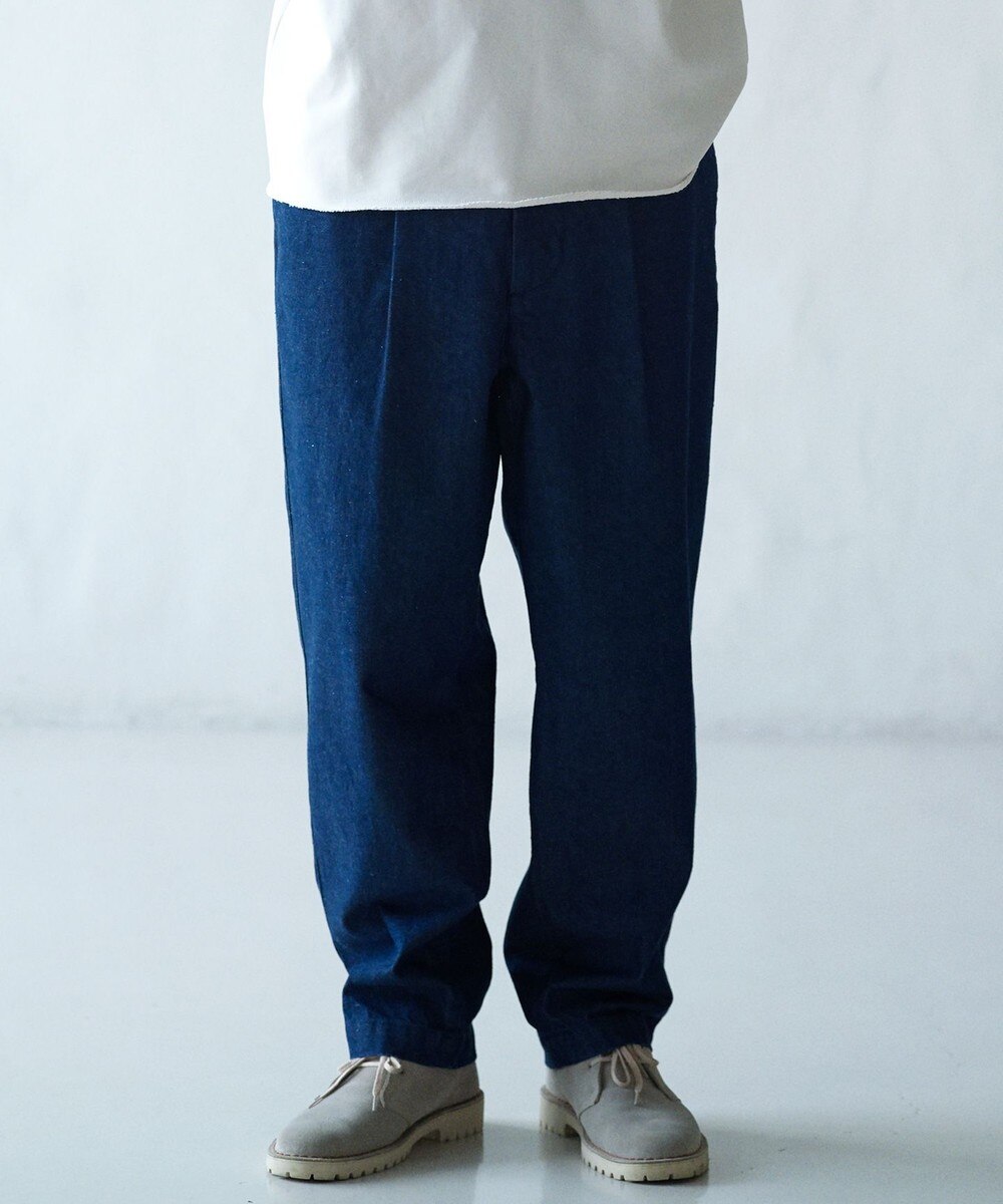 【オンワード】 23区>パンツ 【ユニセックス】ライトリジッド デニム テーパードパンツ ダルブルー M メンズ 【送料無料】