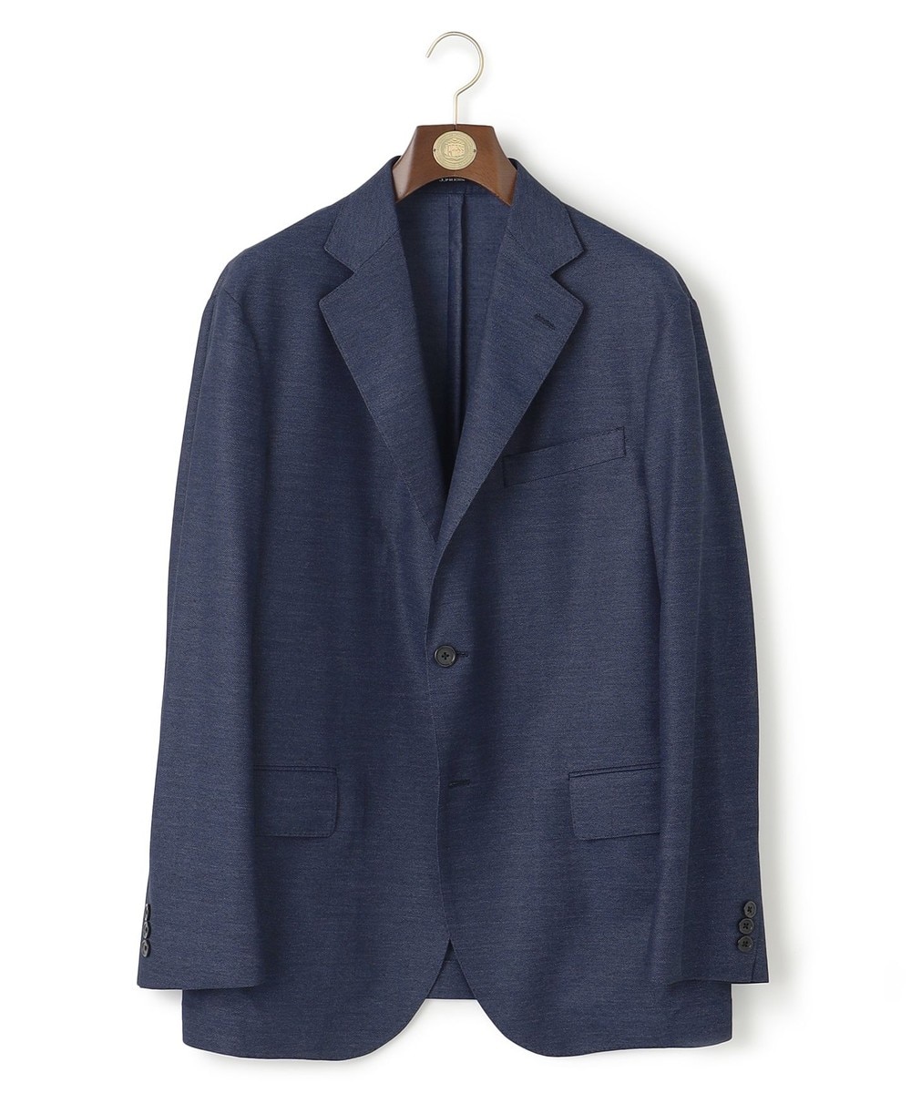 【オンワード】 J.PRESS MEN>ジャケット/アウター 【KING SIZE】【J.PRESS-POOL WOOL】【ストレッチ / 洗える / 吸水速乾/ 接触冷感】ジャージーセットアップ ジャケット ネイビー 4L メンズ 【オンワード】 J.PRESS MEN>ジャケット/アウター 【KING SIZE】【J.PRESS-POOL WOOL】【ストレッチ / 洗える / 吸水速乾/ 接触冷感】ジャージーセットアップ ジャケット ネイビー 4L メンズ