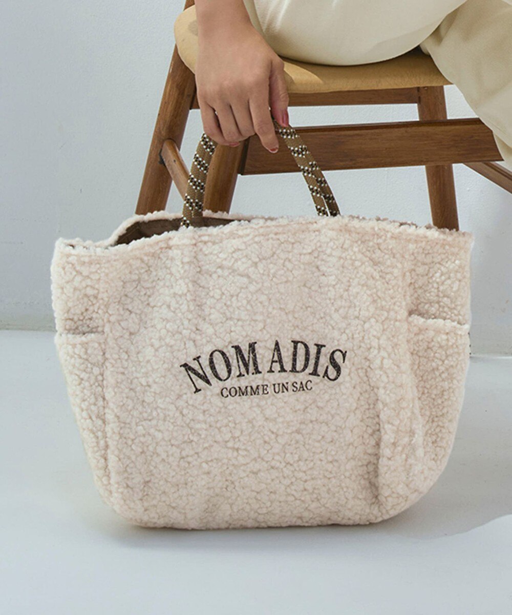 【オンワード】 23区>バッグ 【新色追加/23区別注カラー】NOMADIS SAC2 W ボア トートバッグ ベージュ F レディース