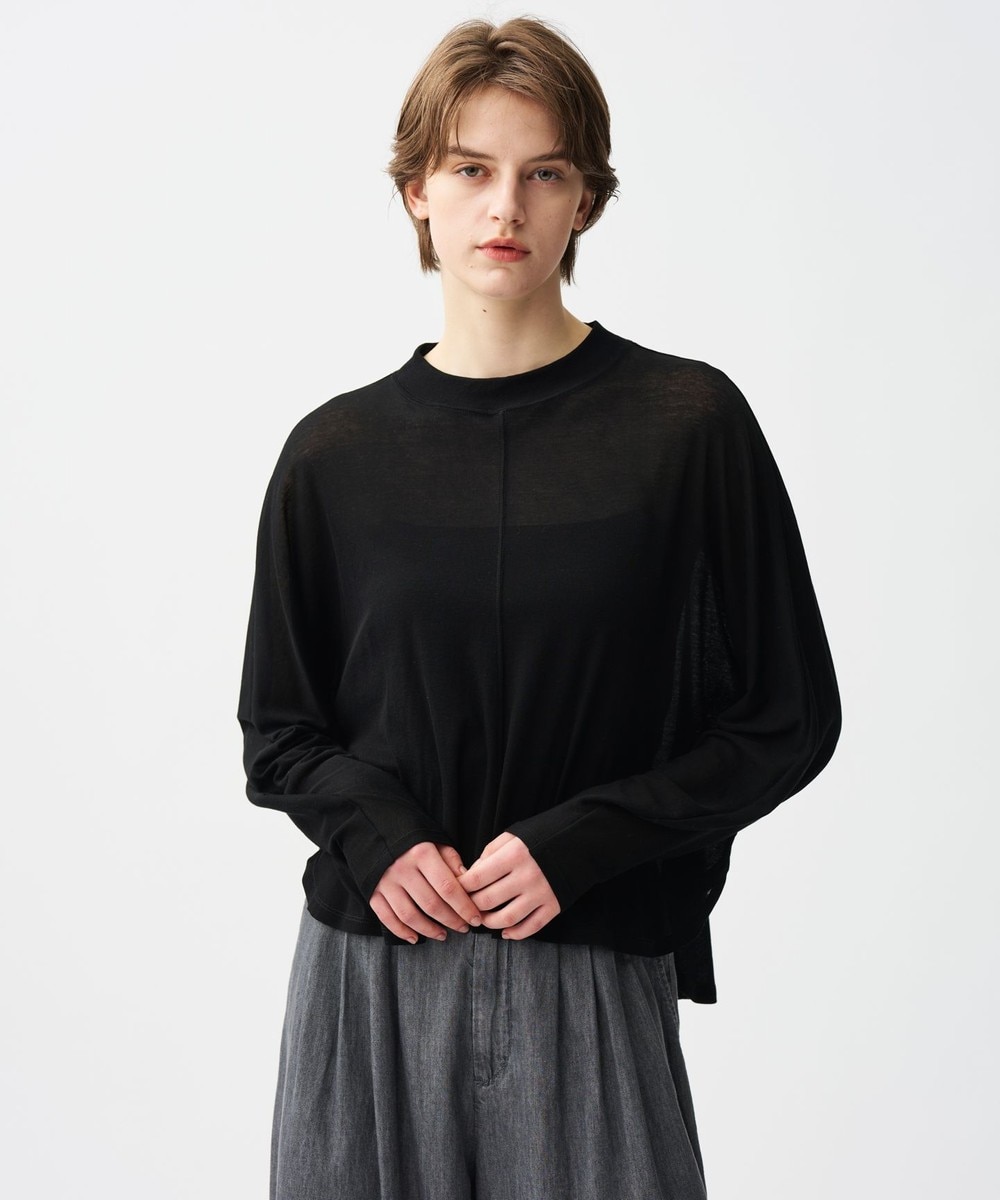 【オンワード】 uncrave>トップス シアーハイツイストリブ ドルマントップス ブラック F レディース 【オンワード】 uncrave>トップス シアーハイツイストリブ ドルマントップス ブラック F レディース