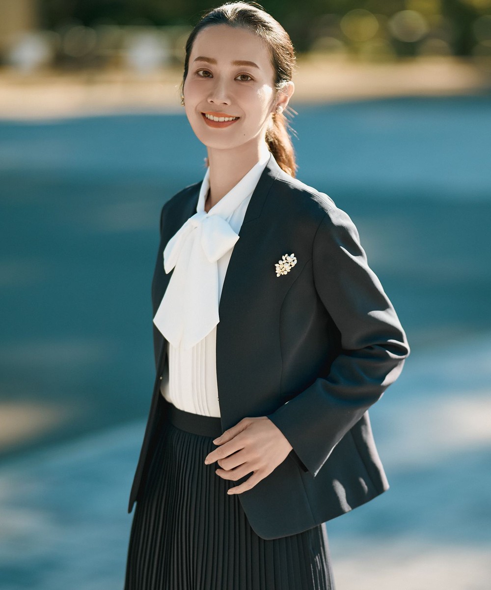 【オンワード】 J.PRESS LADIES>ジャケット/アウター 【セットアップ対応】セラテリーダブルクロス ノーカラー ジャケット ネイビー 11 レディース 【オンワード】 J.PRESS LADIES>ジャケット/アウター 【セットアップ対応】セラテリーダブルクロス ノーカラー ジャケット ネイビー 11 レディース