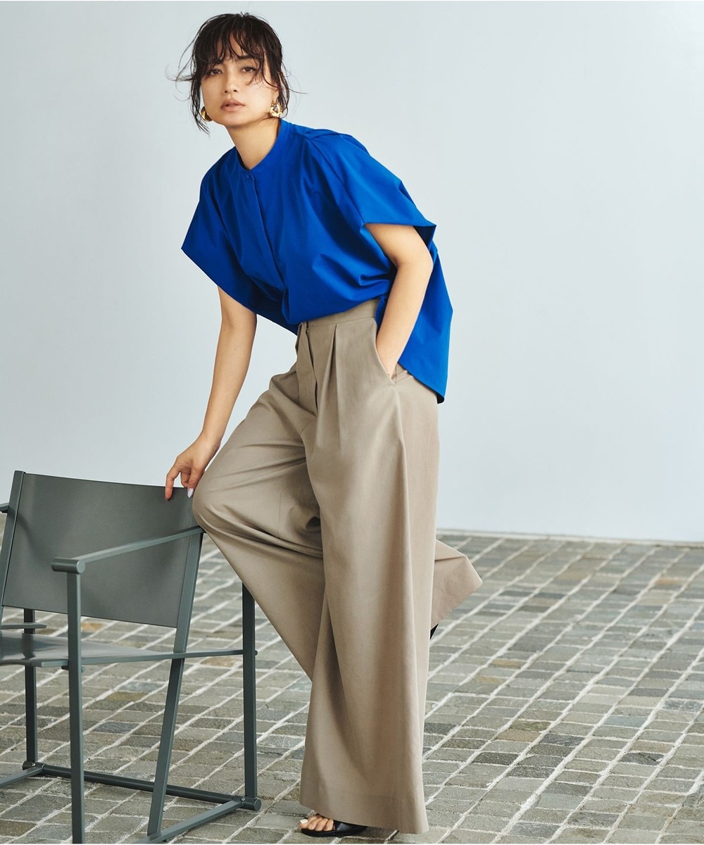 【オンワード】 ICB L(大きいサイズ)>パンツ 【一部カラーのみ接触冷感・洗える】UnleashLite タックパンツ クリームブラウン 42 レディース 【オンワード】 ICB L(大きいサイズ)>パンツ 【一部カラーのみ接触冷感・洗える】UnleashLite タックパンツ クリームブラウン 42 レディース