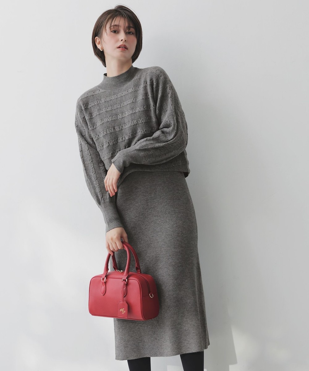 【オンワード】 ANY SIS>ワンピース ニット ボレロ × ワンピース セット スレート×ブラック M レディース 【オンワード】 ANY SIS>ワンピース ニット ボレロ × ワンピース セット スレート×ブラック M レディース