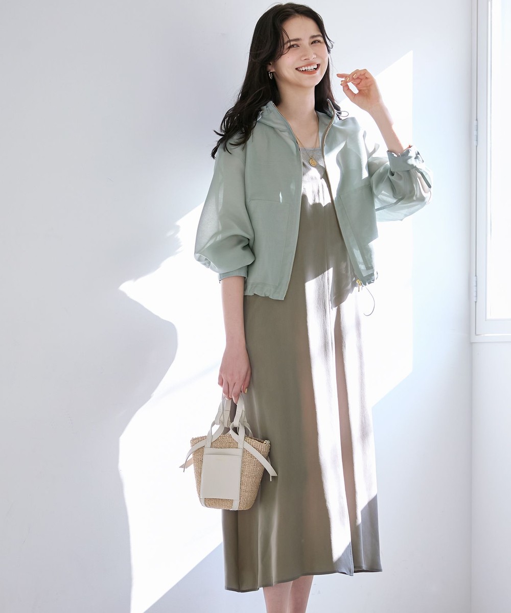 【オンワード】 23区 L(大きいサイズ)>ワンピース 【SLOW/一部店舗限定】キュプラフィブリルクロス キャミ ワンピース カーキ 46 レディース 【オンワード】 23区 L(大きいサイズ)>ワンピース 【SLOW/一部店舗限定】キュプラフィブリルクロス キャミ ワンピース カーキ 46 レディース