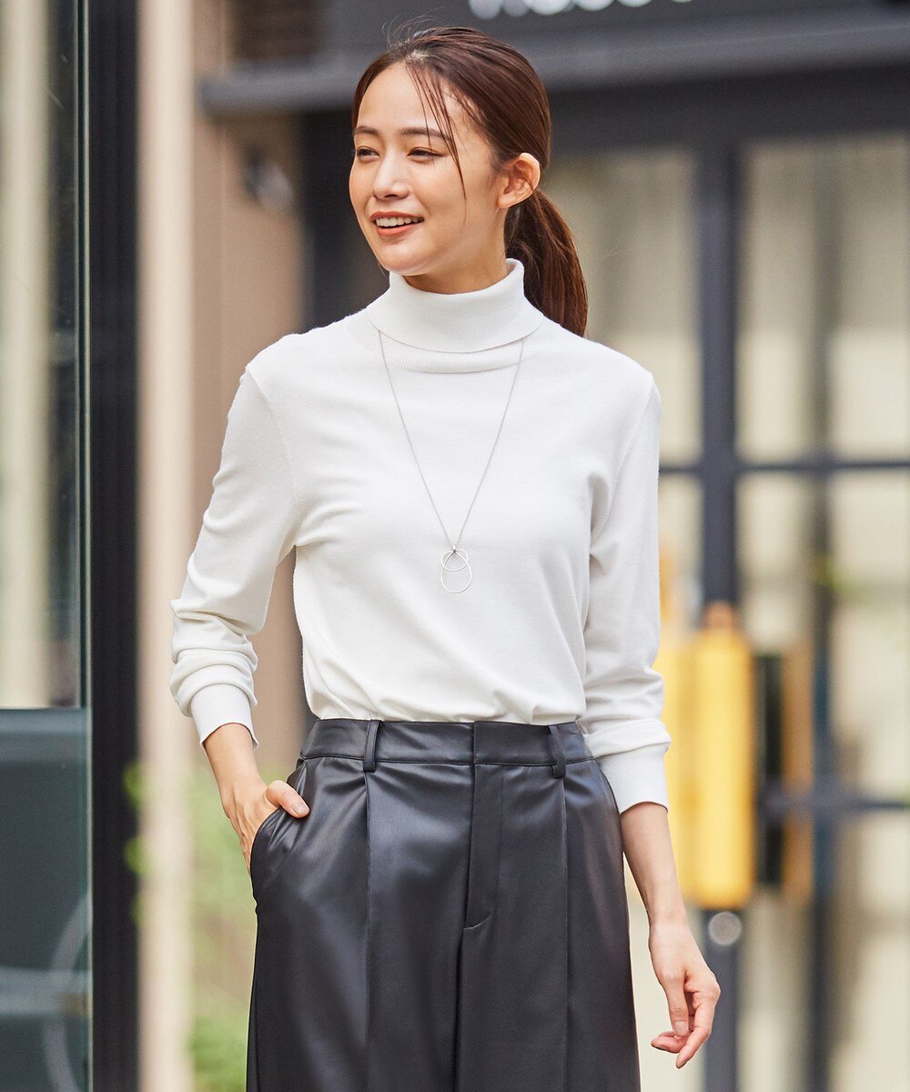 【オンワード】 J.PRESS LADIES L>トップス 【洗える】PRINCE タートルネック ニット ベージュ T15 レディース 【送料無料】