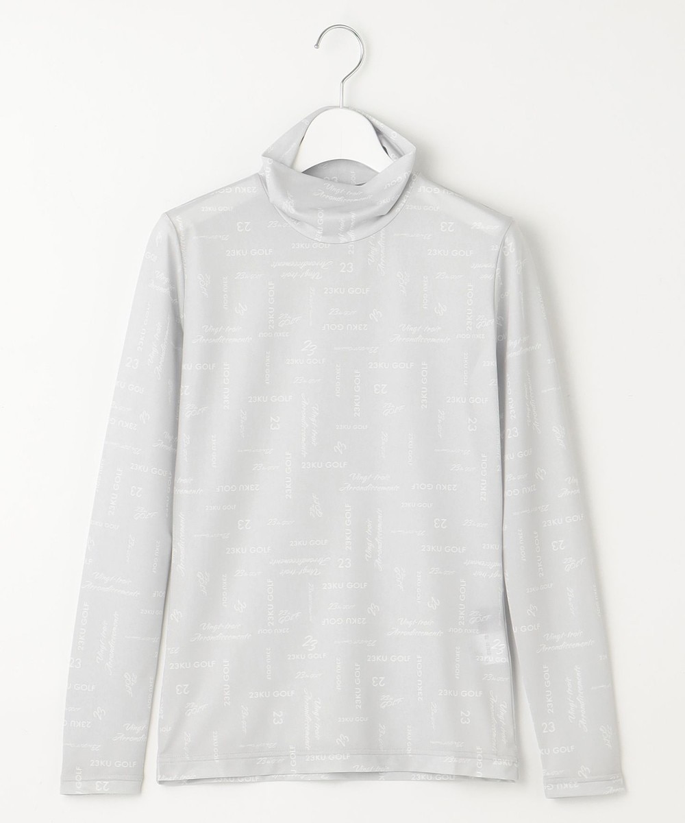 【オンワード】 23区GOLF>トップス 【WOMEN】【吸水速乾・UVケア】50dカノコロゴ総柄 インナーシャツ ライトグレー 2 レディース 【オンワード】 23区GOLF>トップス 【WOMEN】【吸水速乾・UVケア】50dカノコロゴ総柄 インナーシャツ ライトグレー 2 レディース