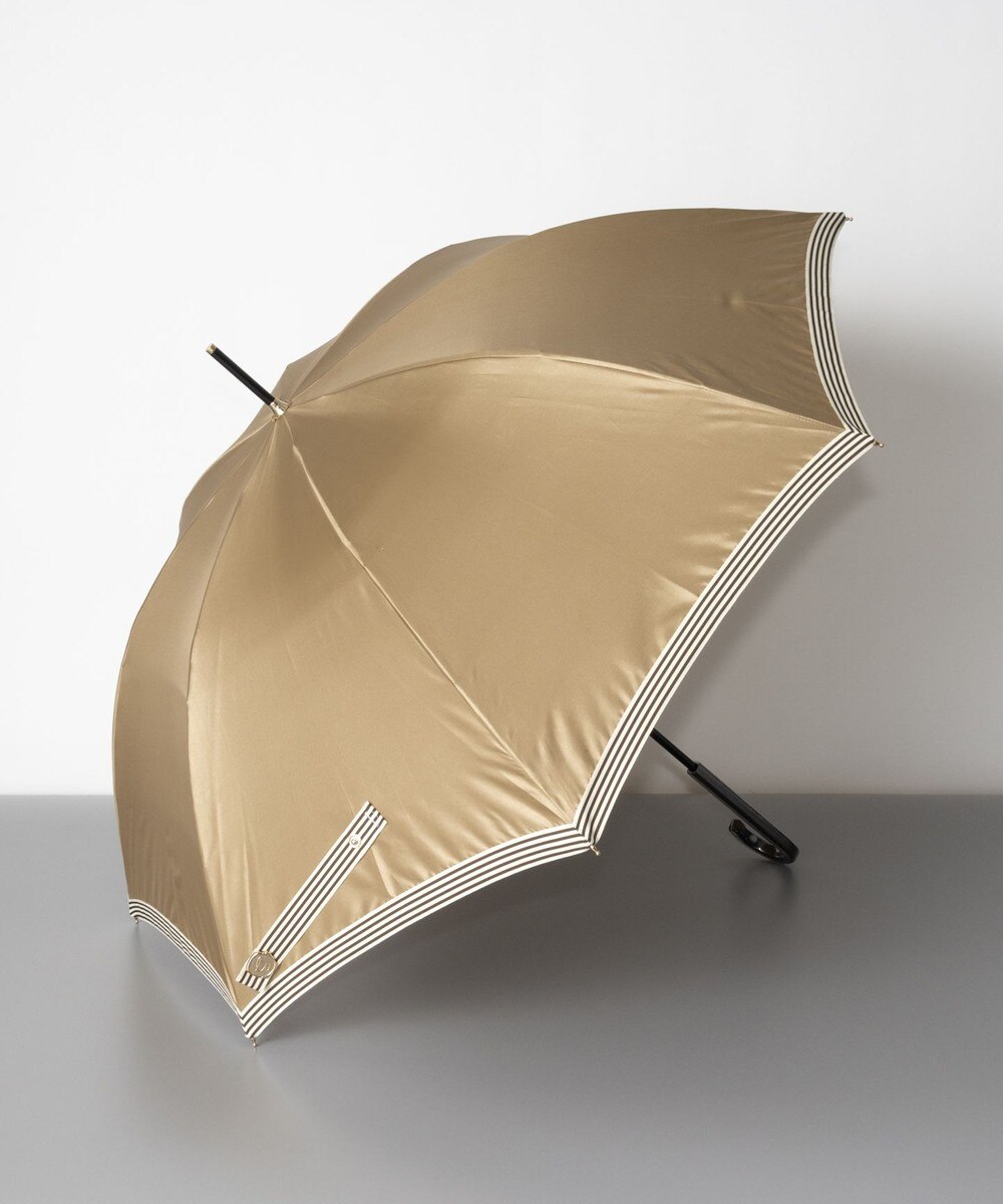 50%OFF！AURORA>ファッション雑貨 Beaurance（ビューランス）グログランリボン雨傘（長傘） キャメル FREE レディース 【送料無料】