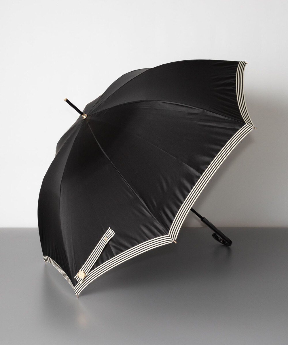 50%OFF！AURORA>ファッション雑貨 Beaurance（ビューランス）グログランリボン雨傘（長傘） ブラック FREE レディース 【送料無料】