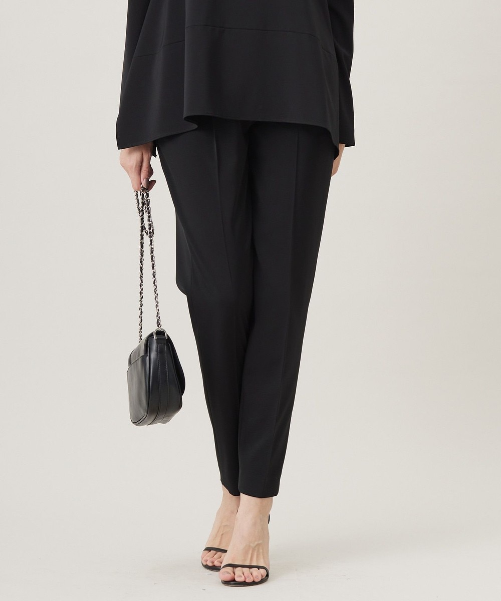 【オンワード】 ICB>パンツ 【CLASSY.1月号掲載・UVカット・防シワ・速乾・洗える】Fiedテーパードパンツ ブラック 8 レディース 【オンワード】 ICB>パンツ 【CLASSY.1月号掲載・UVカット・防シワ・速乾・洗える】Fiedテーパードパンツ ブラック 8 レディース