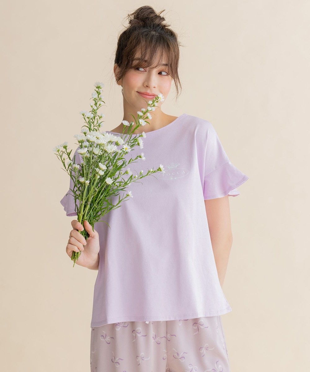 【オンワード】 TOCCA>トップス 新色登場【LOUNGE WEAR】LOUNGE Tee Tシャツ [新色]ライラック F レディース 【送料無料】