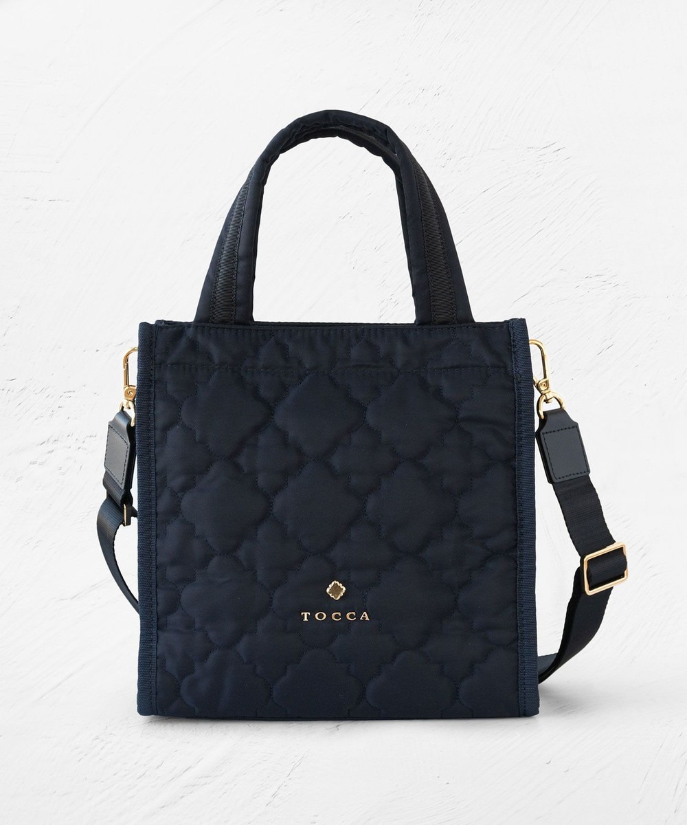 【オンワード】 TOCCA>バッグ 【撥水】CHECKER CLOVER QUILTMINIBAG キルトミニバッグ ネイビー F レディース 【オンワード】 TOCCA>バッグ 【撥水】CHECKER CLOVER QUILTMINIBAG キルトミニバッグ ネイビー F レディース