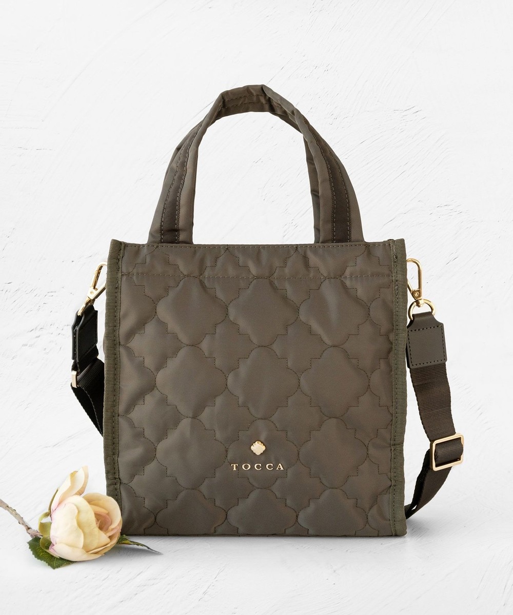 【オンワード】 TOCCA>バッグ 【撥水】CHECKER CLOVER QUILTMINIBAG キルトミニバッグ カーキ F レディース 【オンワード】 TOCCA>バッグ 【撥水】CHECKER CLOVER QUILTMINIBAG キルトミニバッグ カーキ F レディース