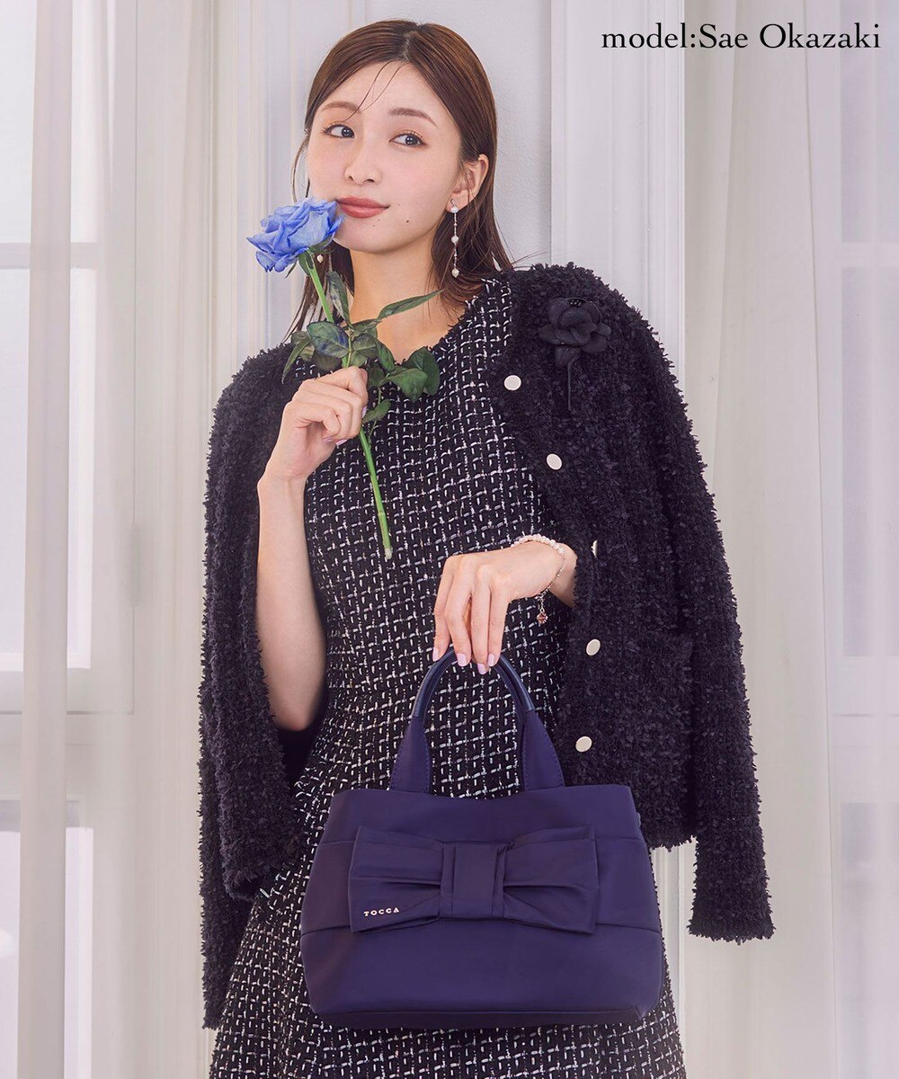 【オンワード】 TOCCA>バッグ TIED RIBBON NYLONBAG バッグ ネイビー F レディース