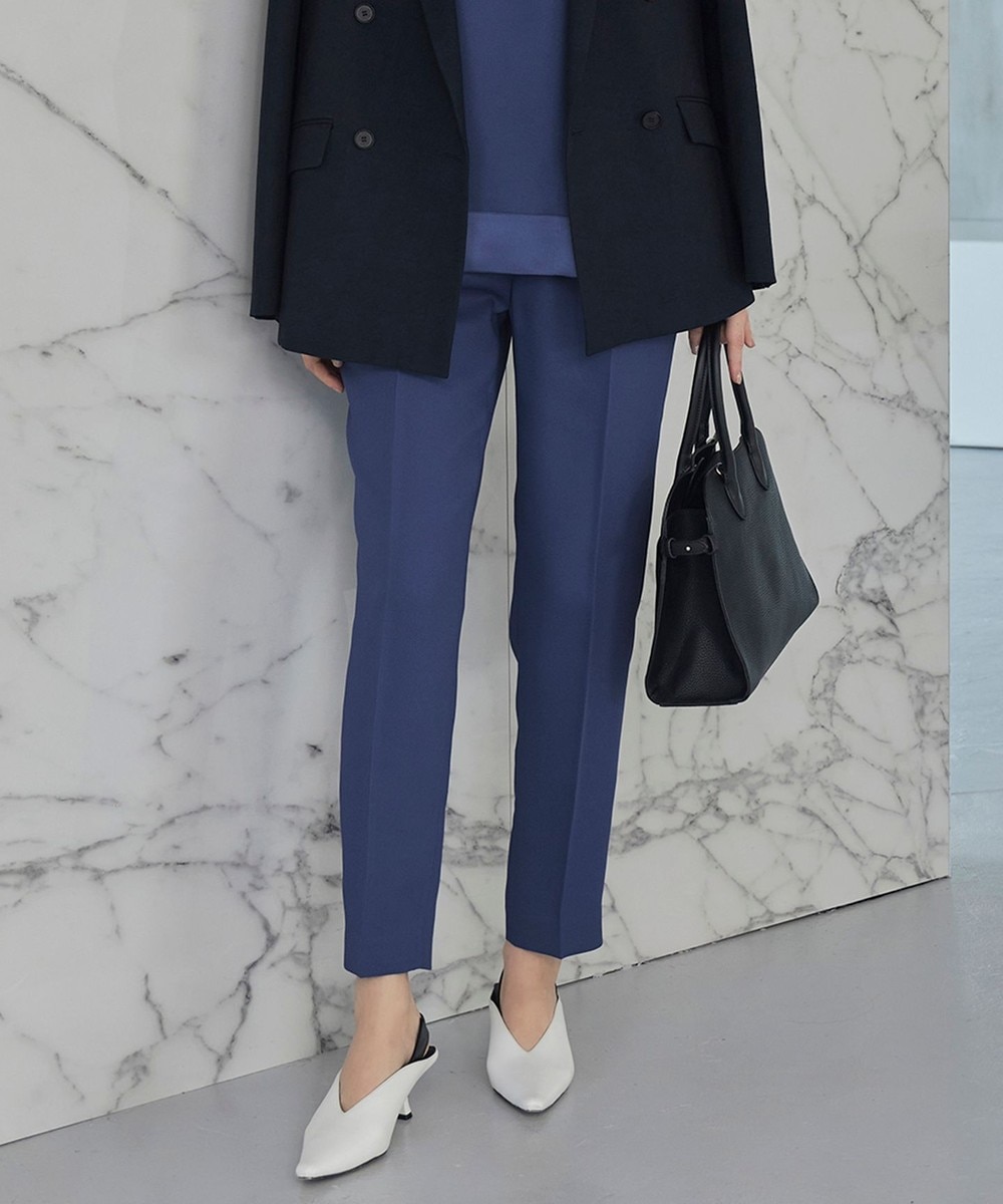 【オンワード】 ICB L(大きいサイズ)>パンツ 【新色追加・接触冷感・UVケア・速乾・洗える】FluidBackSatin ドロストパンツ ブルーベリー 42 レディース 【オンワード】 ICB L(大きいサイズ)>パンツ 【新色追加・接触冷感・UVケア・速乾・洗える】FluidBackSatin ドロストパンツ ブルーベリー 42 レディース