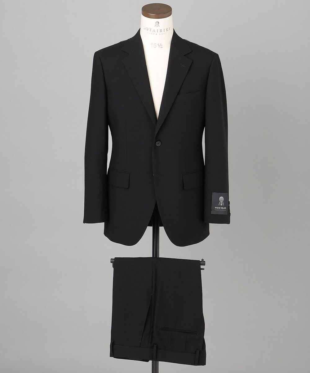 GOTAIRIKU>スーツ/ネクタイ 【WEAR BLACK】タキシードクロス スーツ ブラック 38(A6) メンズ 【送料無料】