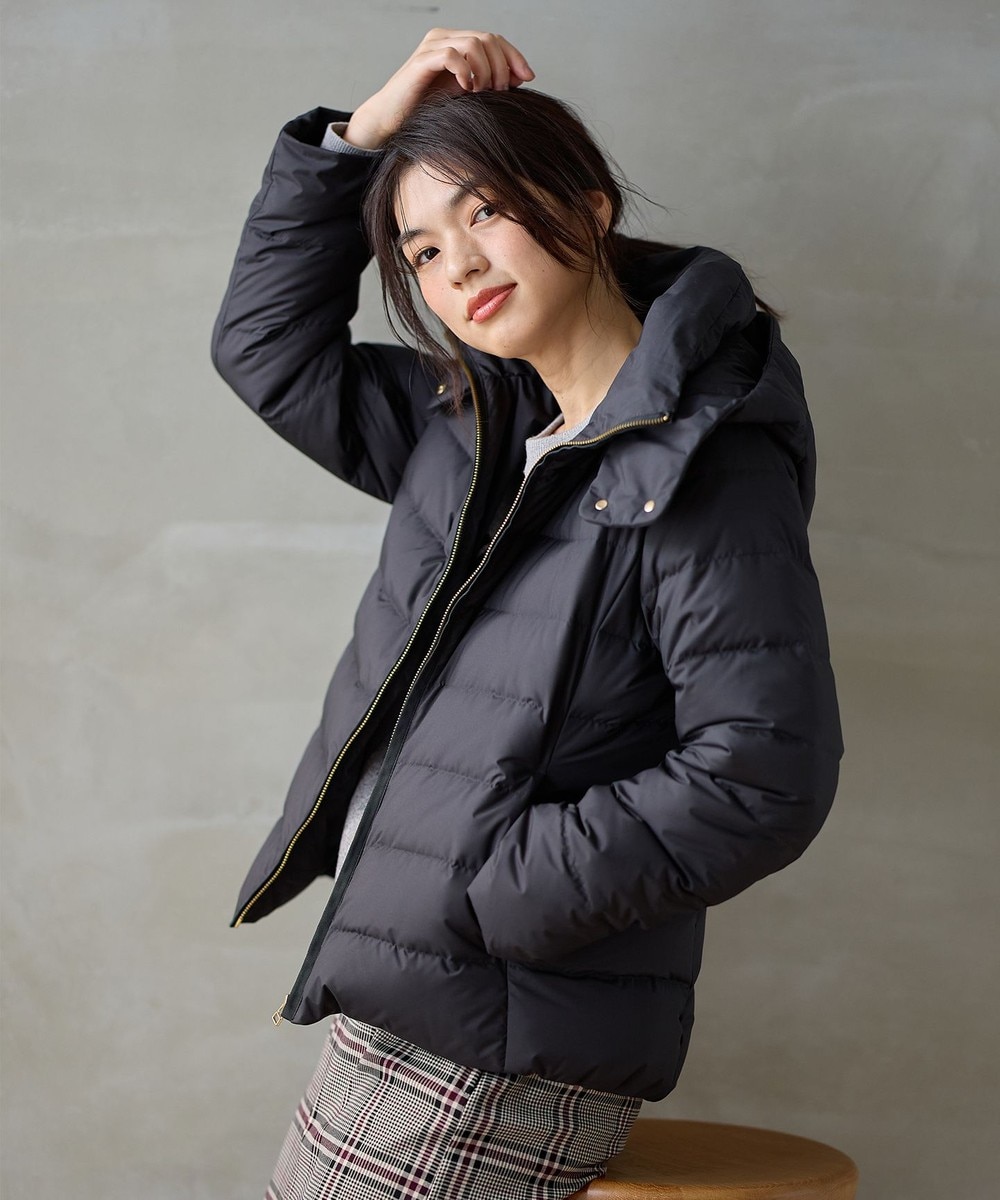 【オンワード】 ANY>ジャケット/アウター 【洗濯機可/フード取り外し可能/撥水】楽映えリッチダウン ブラック 2 レディース 【オンワード】 ANY>ジャケット/アウター 【洗濯機可/フード取り外し可能/撥水】楽映えリッチダウン ブラック 2 レディース