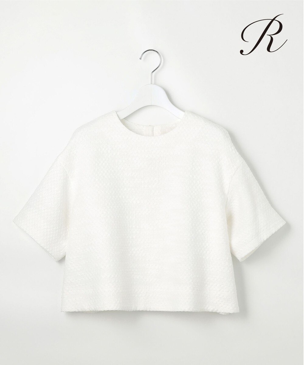 【オンワード】 23区 L（大きいサイズ）>トップス 【R(アール)】ジャカード ブラウス ホワイト 46 レディース