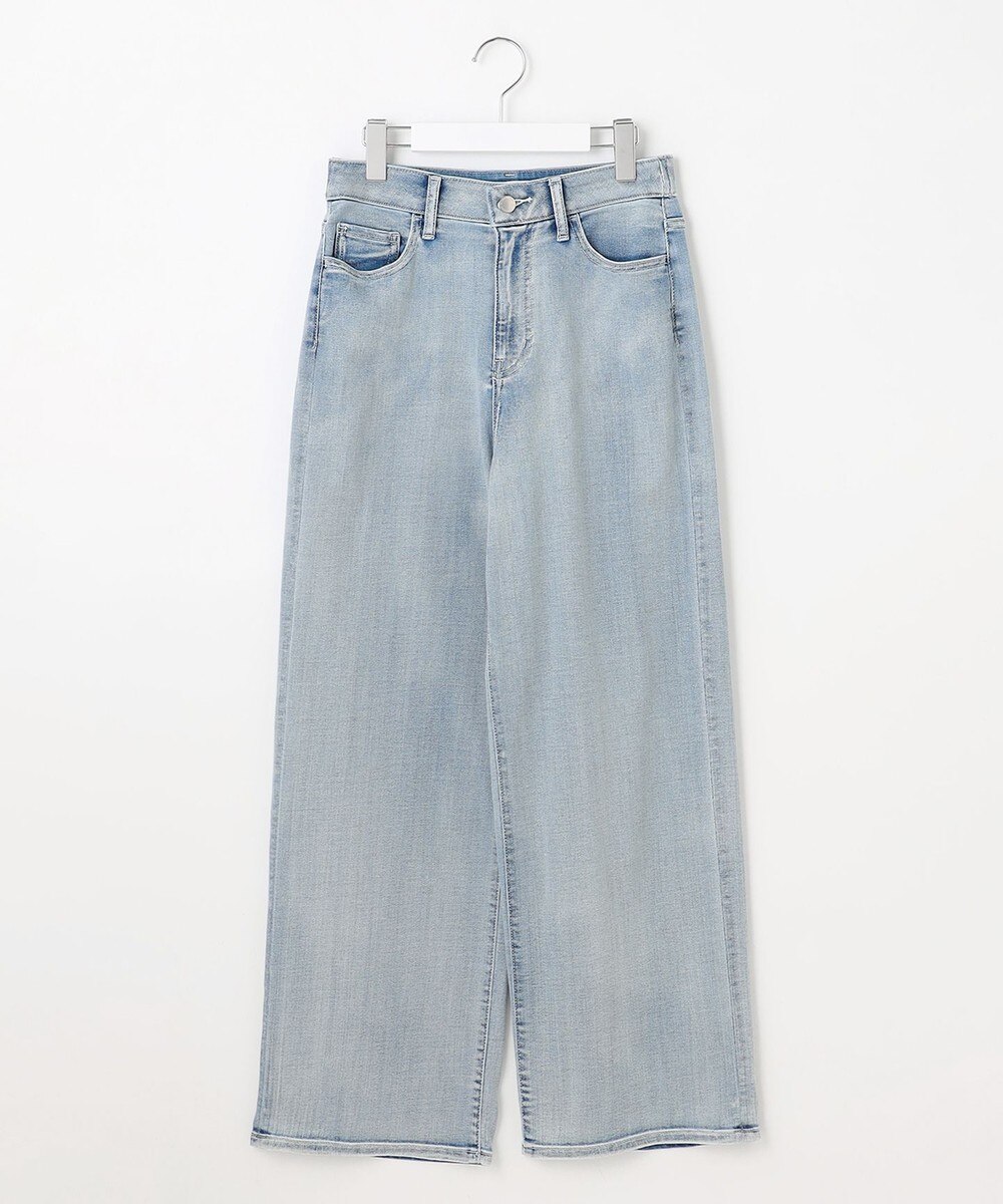 【オンワード】 自由区>パンツ 【洗える】ウスカルデニムワイドストレート パンツ ライトインディゴ 36 レディース