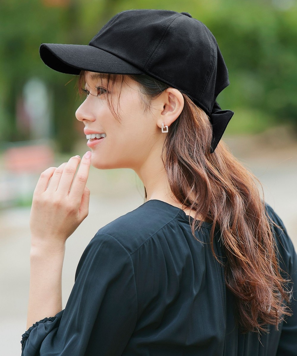 バックリボンキャップ