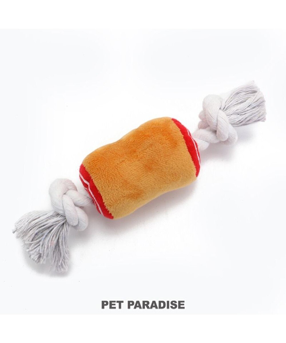 PET PARADISE>ペットグッズ 犬 おもちゃ ロープ 骨付き肉 ペットパラダイス 小 茶 -