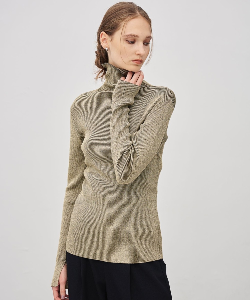 【オンワード】 uncrave>トップス 【手洗い可】ラメニット タートルトップス シャンパンゴールド 1 レディース 【オンワード】 uncrave>トップス 【手洗い可】ラメニット タートルトップス シャンパンゴールド 1 レディース