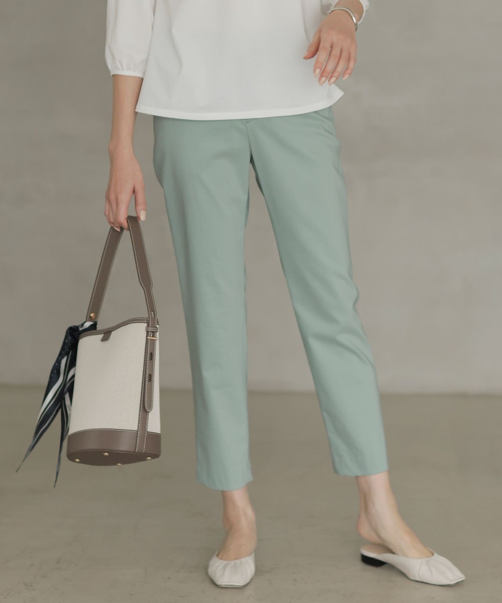 【オンワード】 J.PRESS LADIES>パンツ 【セットアップ対応・洗える】セルロースリネンストレッチ テーパード パンツ ミント 7 レディース 【オンワード】 J.PRESS LADIES>パンツ 【セットアップ対応・洗える】セルロースリネンストレッチ テーパード パンツ ミント 7 レディース