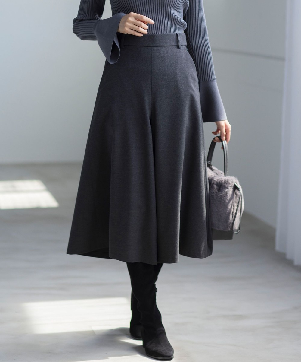 【オンワード】 組曲 L(大きいサイズ)>パンツ 【WEB限定】ウールライクストレッチ フレアパンツ チャコールグレー 6 レディース 【オンワード】 組曲 L(大きいサイズ)>パンツ 【WEB限定】ウールライクストレッチ フレアパンツ チャコールグレー 6 レディース