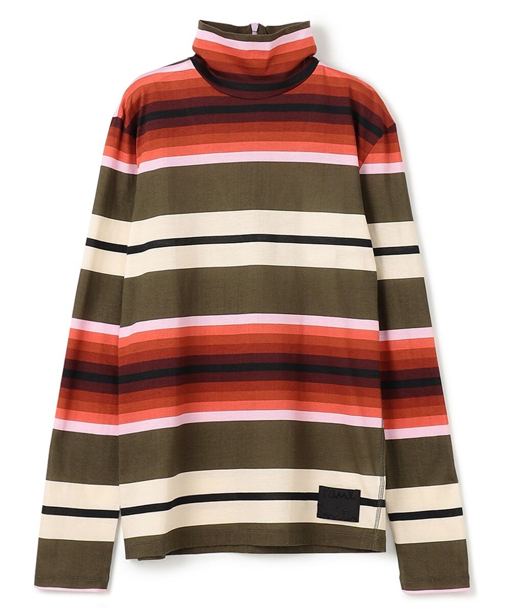 【オンワード】 Paul Smith>トップス 【洗える】ストライプジャージー カットソー レッド M レディース 【送料無料】